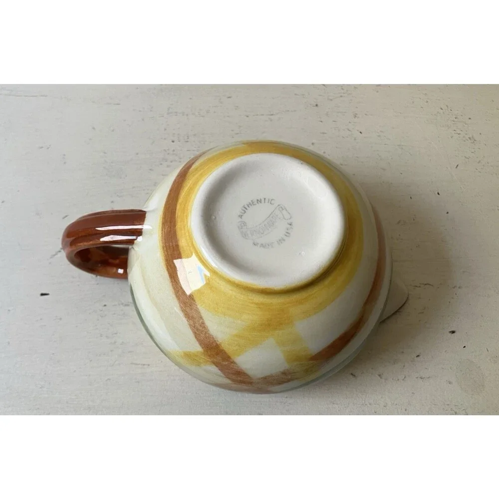 Vintage 1940s/1950s Vernon Kilns Vernoware Homespun Plaid Sauce or Gravy Boat